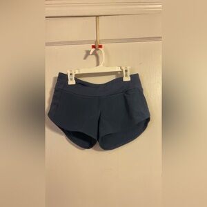 low rise lululemon speed up 2.5 navy blue